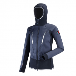 Veste A Capuche Trilogy Hyb Alpha Femme Saphir