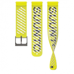 22mm Athletic 5 Silicone Lemon Yellow S+m