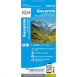 Carte Ign 1748ot Gavarnie - Luz Saint Sauveur