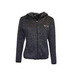 Polaire Randonnee Femme Hoodie Fleece Jacket Explore Black