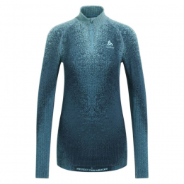 T-Shirt Femme Turtle Neck Performance Warm Blackcomb Provincial Blue