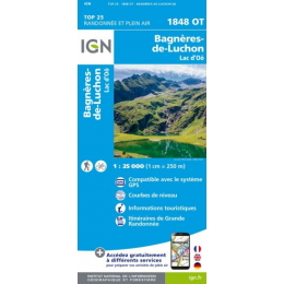 Carte Ign 1848otr Bagnere De Luchon