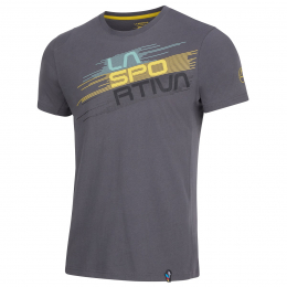 T-shirt Stripe Evo Carbon / Moss